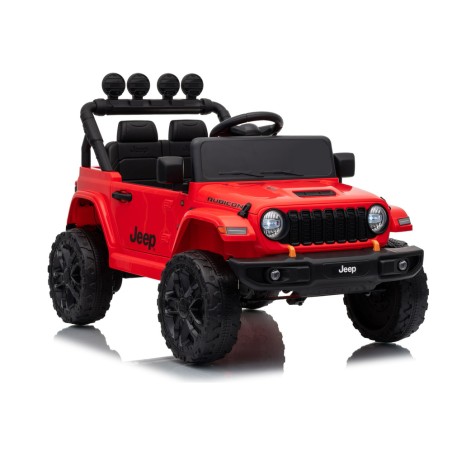 Auto Elettrica Bambini Jeep Wrangler Rubicon 12V Rossa Telecomando