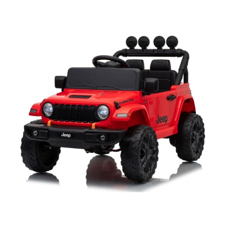 Auto Elettrica Bambini Jeep Wrangler Rubicon 12V Rossa Telecomando
