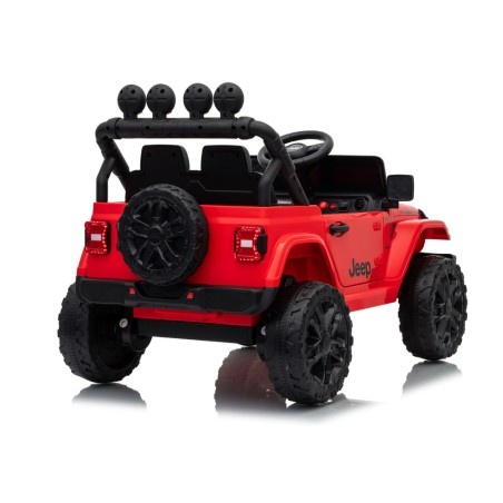 Auto Elettrica Bambini Jeep Wrangler Rubicon 12V Rossa Telecomando