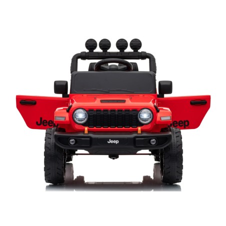 Auto Elettrica Bambini Jeep Wrangler Rubicon 12V Rossa Telecomando