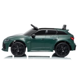 Auto Elettrica Bambini Audi RS6 Avant GT 12V VERDE 1-4 Anni Telecomando LED