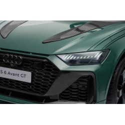 Auto Elettrica Bambini Audi RS6 Avant GT 12V VERDE 1-4 Anni Telecomando LED