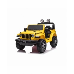 Auto Elettrica Bambini Jeep Wrangler Rubicon 12V Gialla Telecomando Full Optional