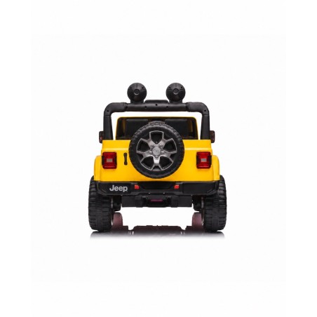 Auto Elettrica Bambini Jeep Wrangler Rubicon 12V Gialla Telecomando Full Optional