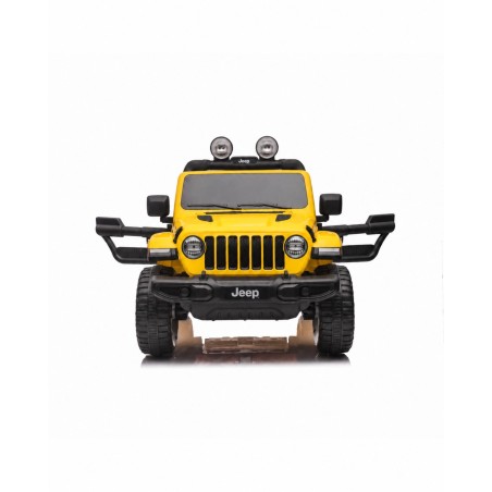 Auto Elettrica Bambini Jeep Wrangler Rubicon 12V Gialla Telecomando Full Optional