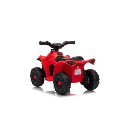 TOYSCAR Quad Elettrico Bambini Can-Am Renegade 12V Bluetooth MP3 Rosso