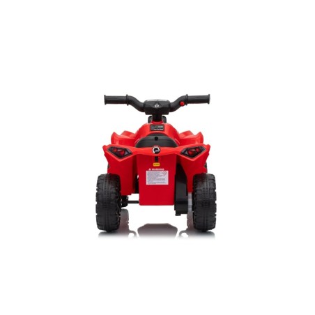 TOYSCAR Quad Elettrico Bambini Can-Am Renegade 12V Bluetooth MP3 Rosso