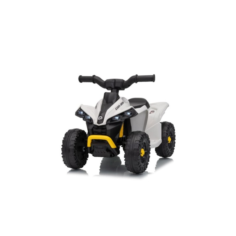 TOYSCAR Quad Elettrico Bambini Can-Am Renegade 12V Bluetooth MP3 Bianco