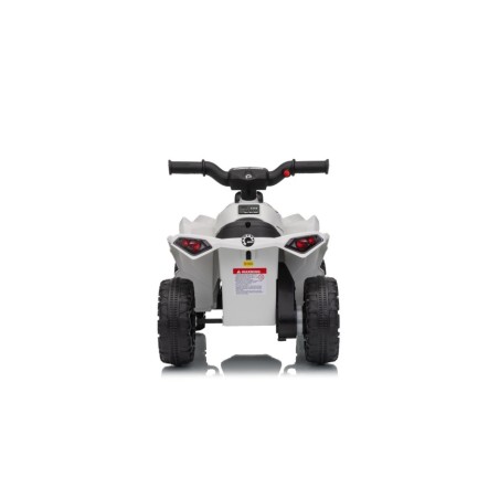 TOYSCAR Quad Elettrico Bambini Can-Am Renegade 12V Bluetooth MP3 Bianco