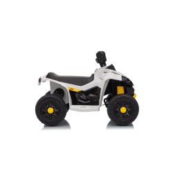 TOYSCAR Quad Elettrico Bambini Can-Am Renegade 12V Bluetooth MP3 Bianco