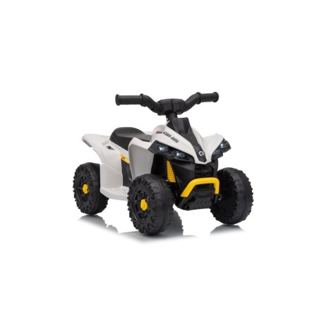 TOYSCAR Quad Elettrico Bambini Can-Am Renegade 12V Bluetooth MP3 Bianco